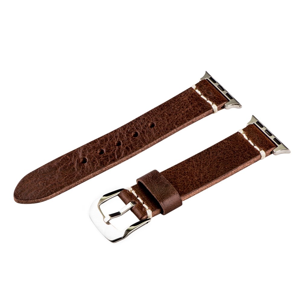 Genuine Leather Apple Watch Band 38mm - Compatible for Men & Women | Work & Casual Wear