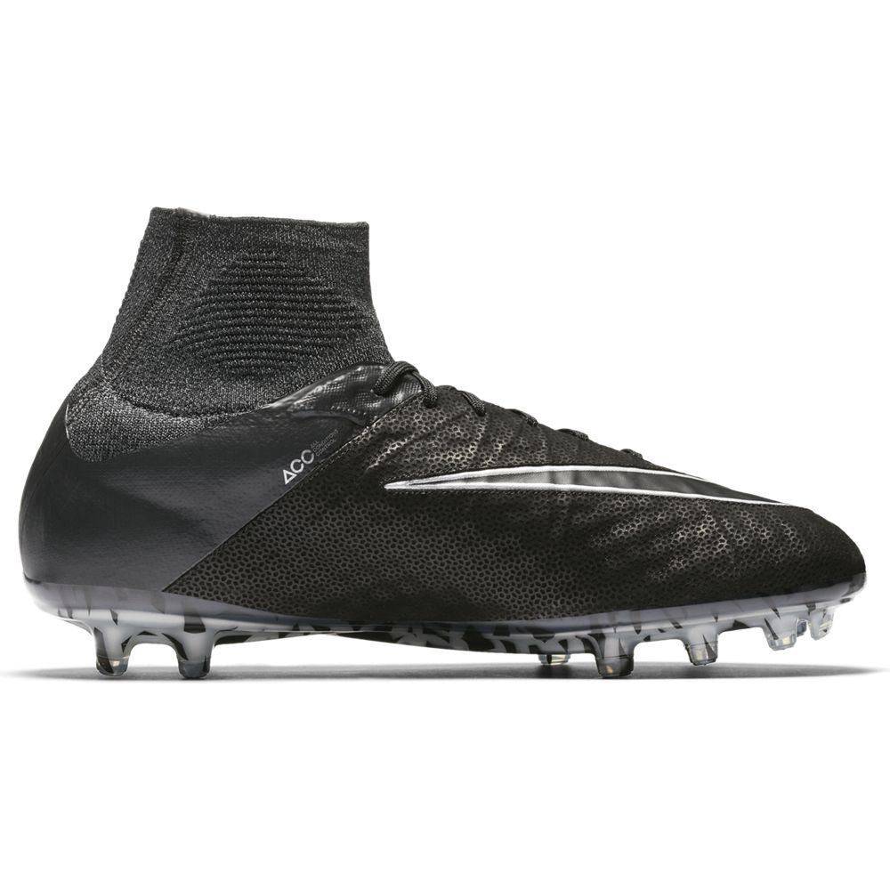 Nike Hypervenom Phantom II Tech Craft 2.0 FG Soccer Cleats - Black/Metallic Silver - High-Performance Football Boots for Firm Ground - Perfect for Professional Matches & Training