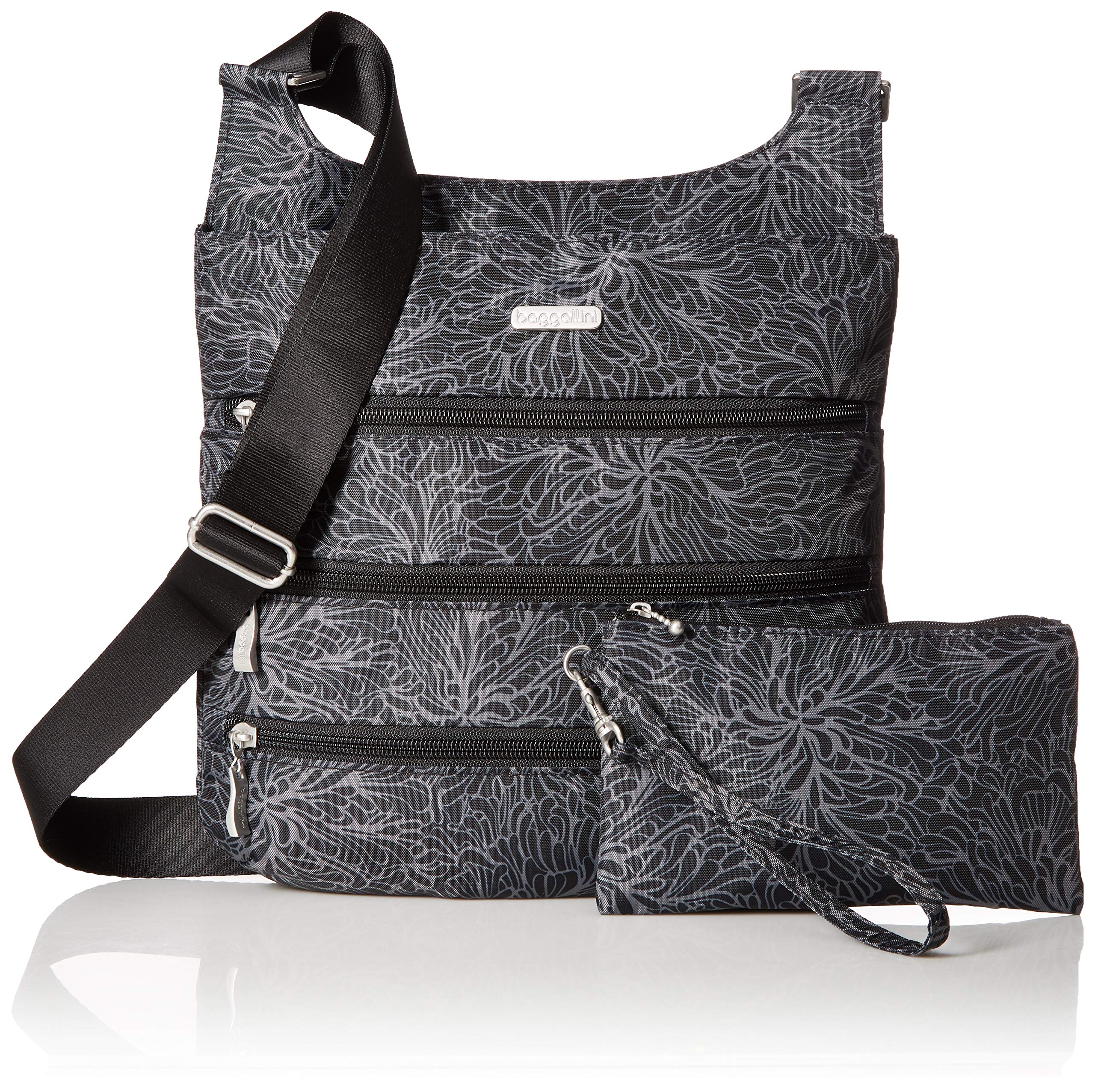 Baggallini Large Zipper Crossbody Bag for Women - Stylish & Secure Travel Purse for Everyday Use, Commuting, and Vacations