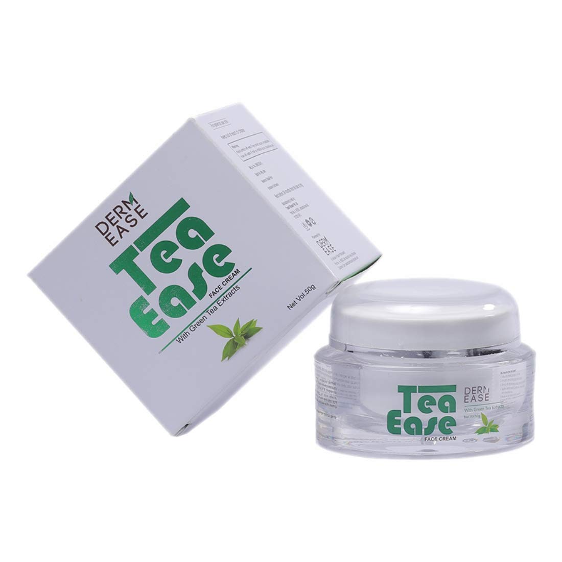 Derm Ease Tea Ease Face Cream SPF 30/PA++ with Green Tea & Lemon Extract - Oil Control & Acne Treatment for Oily Skin - Pack of 2 (50g Each) - Daily Sun Protection & Skincare Routine