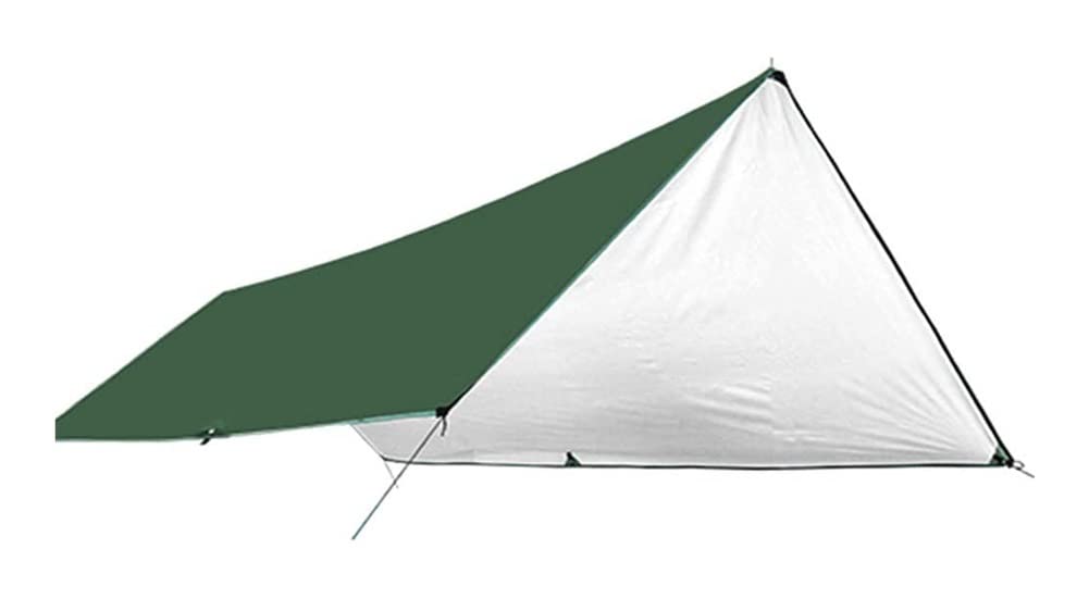 HAIBING Waterproof Camping Tent Rain Fly - 3x4M Army Green Tarp for Hammock Shelter, Sunshade & Outdoor Protection with Rope Stakes | Perfect for Backpacking, Hiking & Emergency Survival Gear