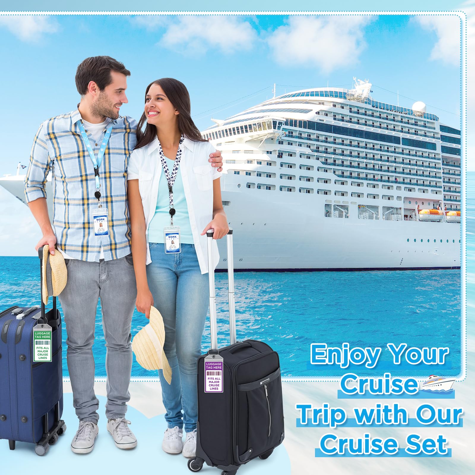 2025 Cruise Essentials Kit - Power Strip, Lanyards, Hooks & More for Cruise Vacations