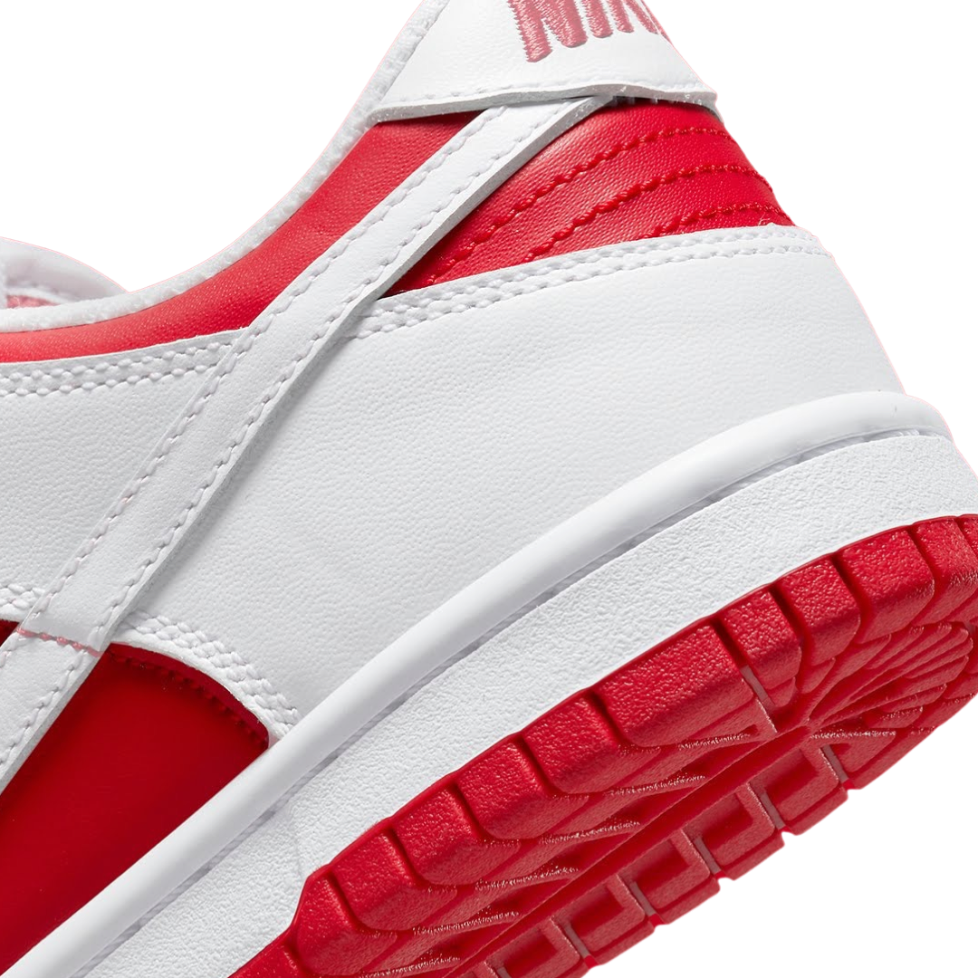 Nike Dunk Low GS Sneakers - Championship University Red & White - Kids' Basketball Shoes for School & Casual Wear