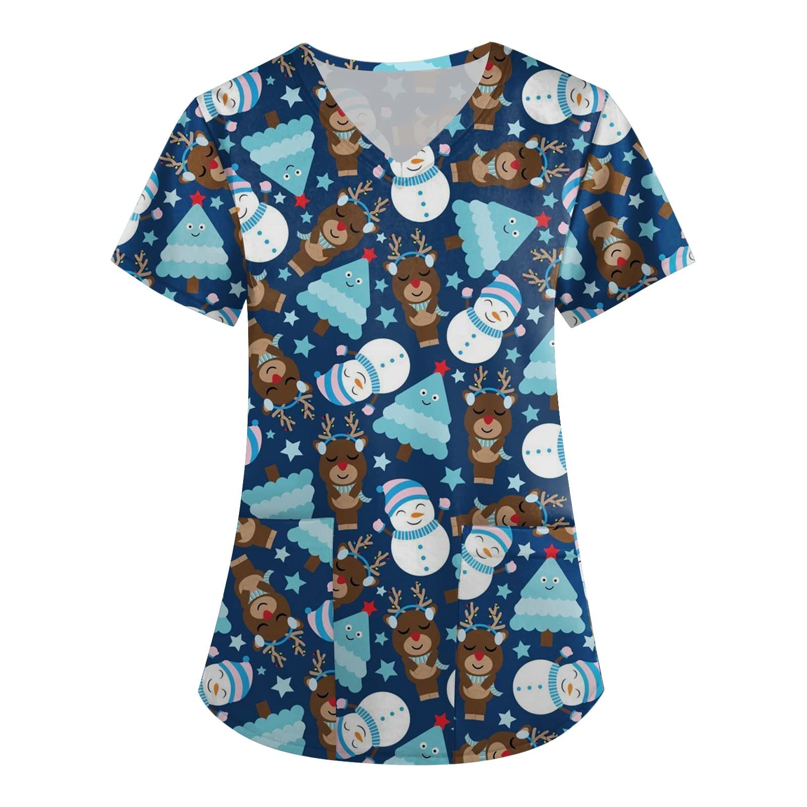 BISXOTY Women's Summer Tops - Sexy Elegant Criss Cross V Neck Off Shoulder T-Shirt with Sun & Moon Print, Short Sleeve Blouse, Vintage Style Tee for Casual Wear, Beach Outings & Night Out (Yellow, 2XL)
