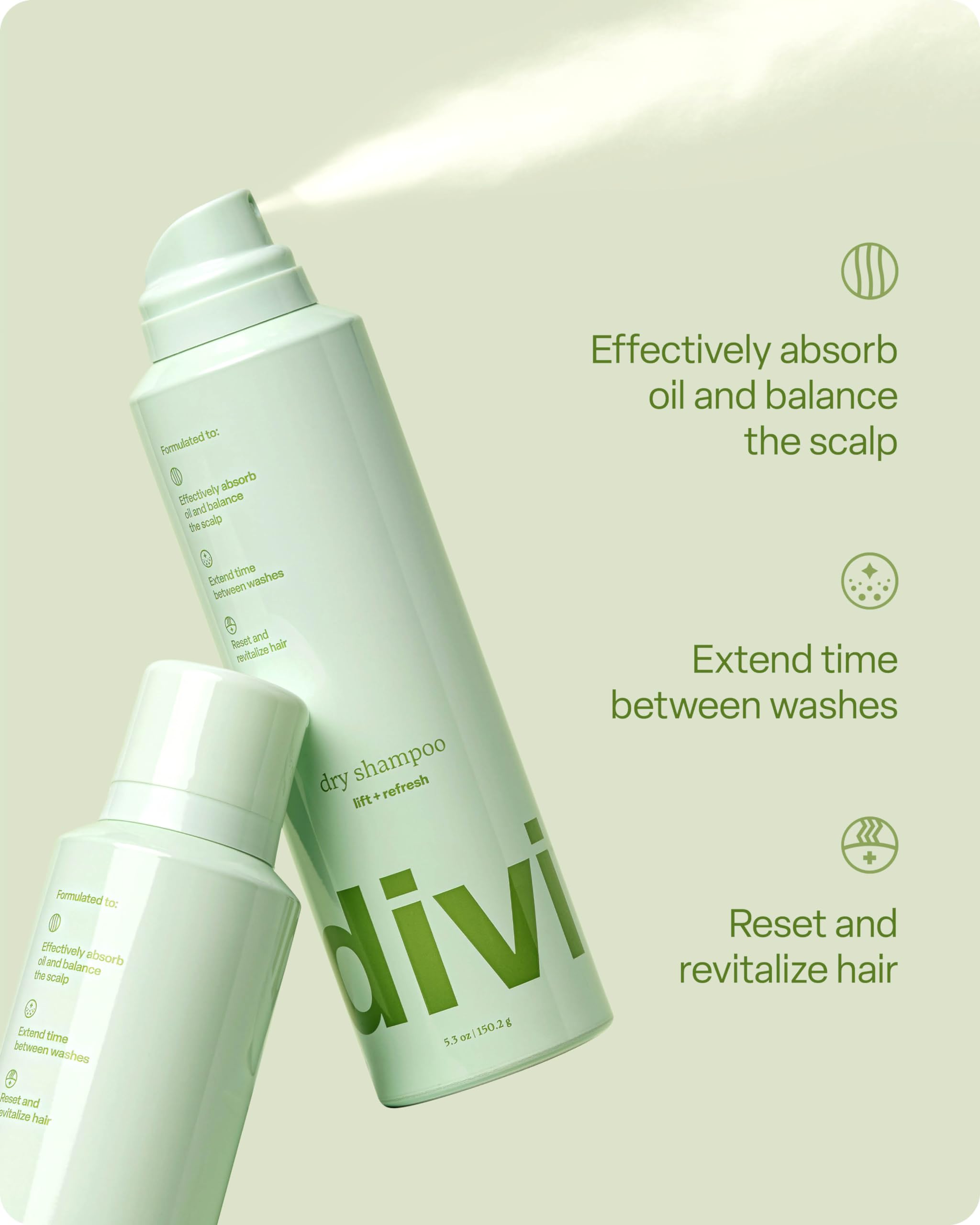 Divi Hydration Essentials Bundle - Hydrating Shampoo & Conditioner Set, Dry Shampoo & Silk Hair Scrunchies for Healthy Moisturized Hair | Daily Hair Care Routine for Women & Men