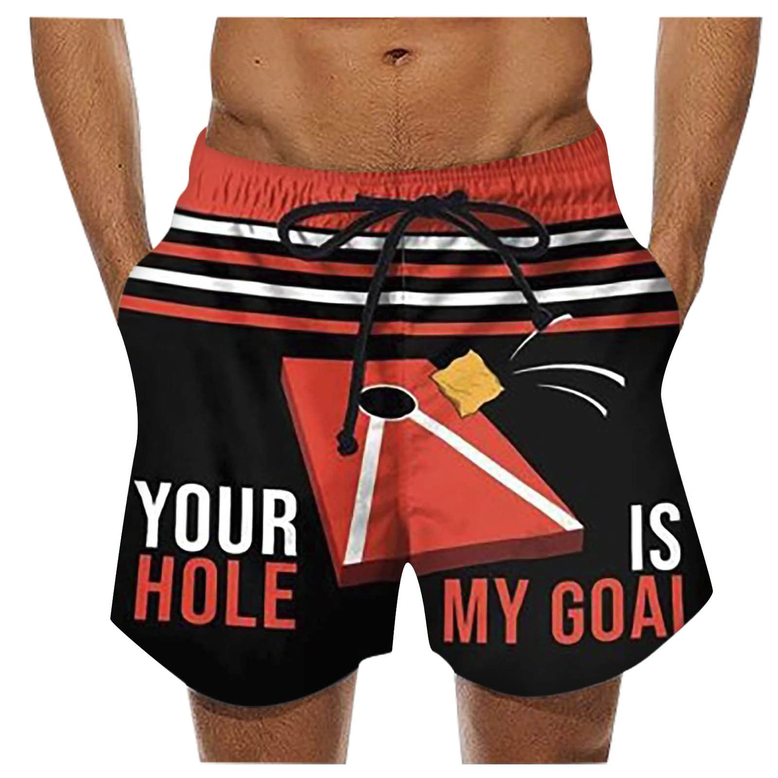 **TWGONE Men's Quick Dry Swim Shorts - Breathable Swim Trunks for Surfing, Running & Swimming - Adjustable Drawstring Beach Shorts for Pool, Gym & Outdoor Activities**