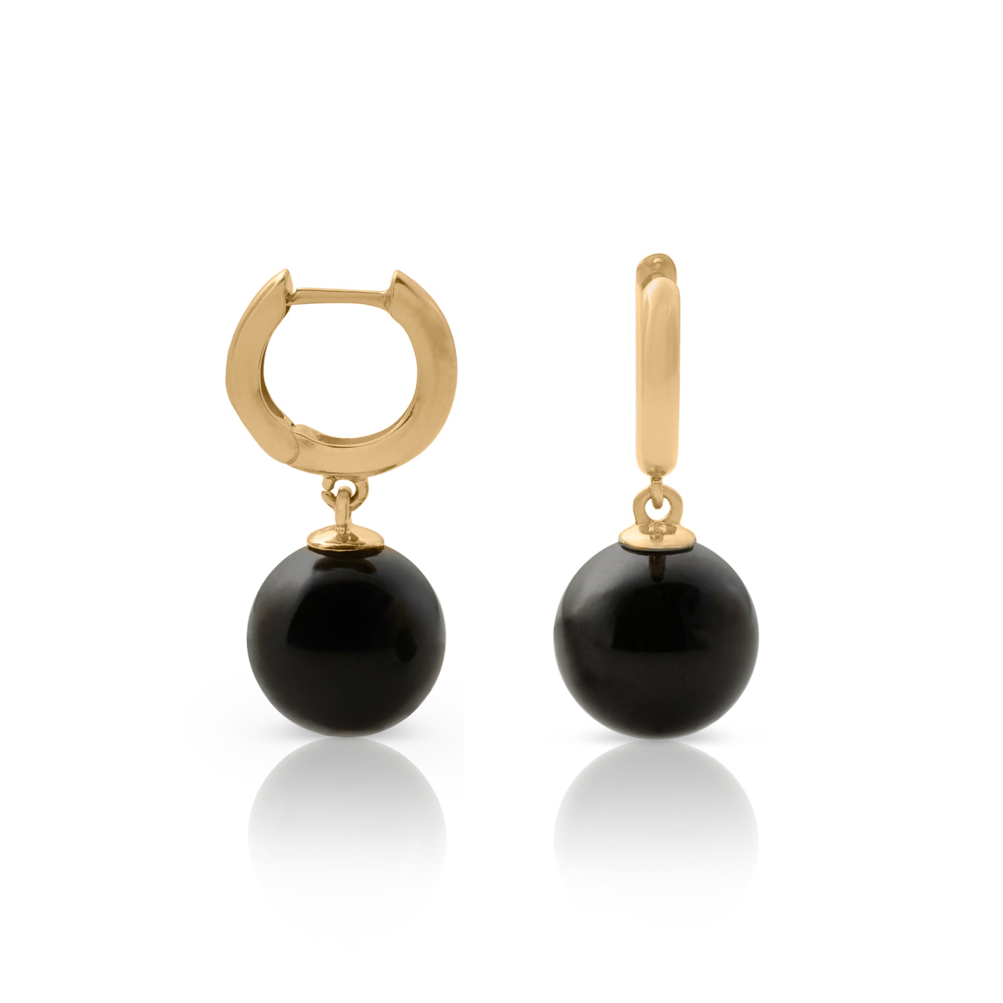 Elegant Black Jade Soho Earrings for Women - Handmade Dangle Drop Earrings for Party, Wedding & Everyday Wear