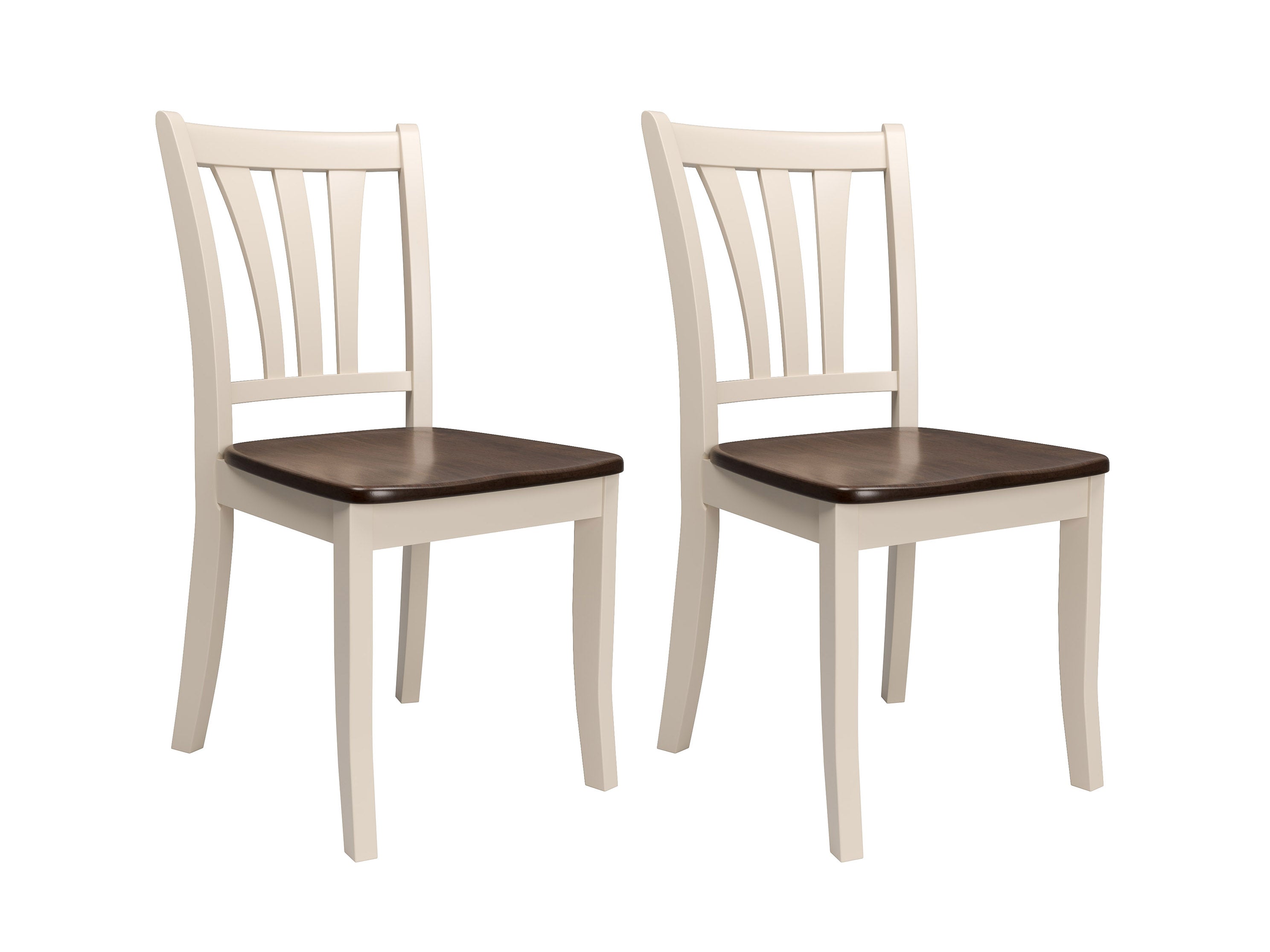 Dark Brown & Cream Extendable Oval Dining Table Set - 5 Piece Expandable Kitchen Furniture for Small Spaces | Perfect for Family Dinners & Entertaining Guests
