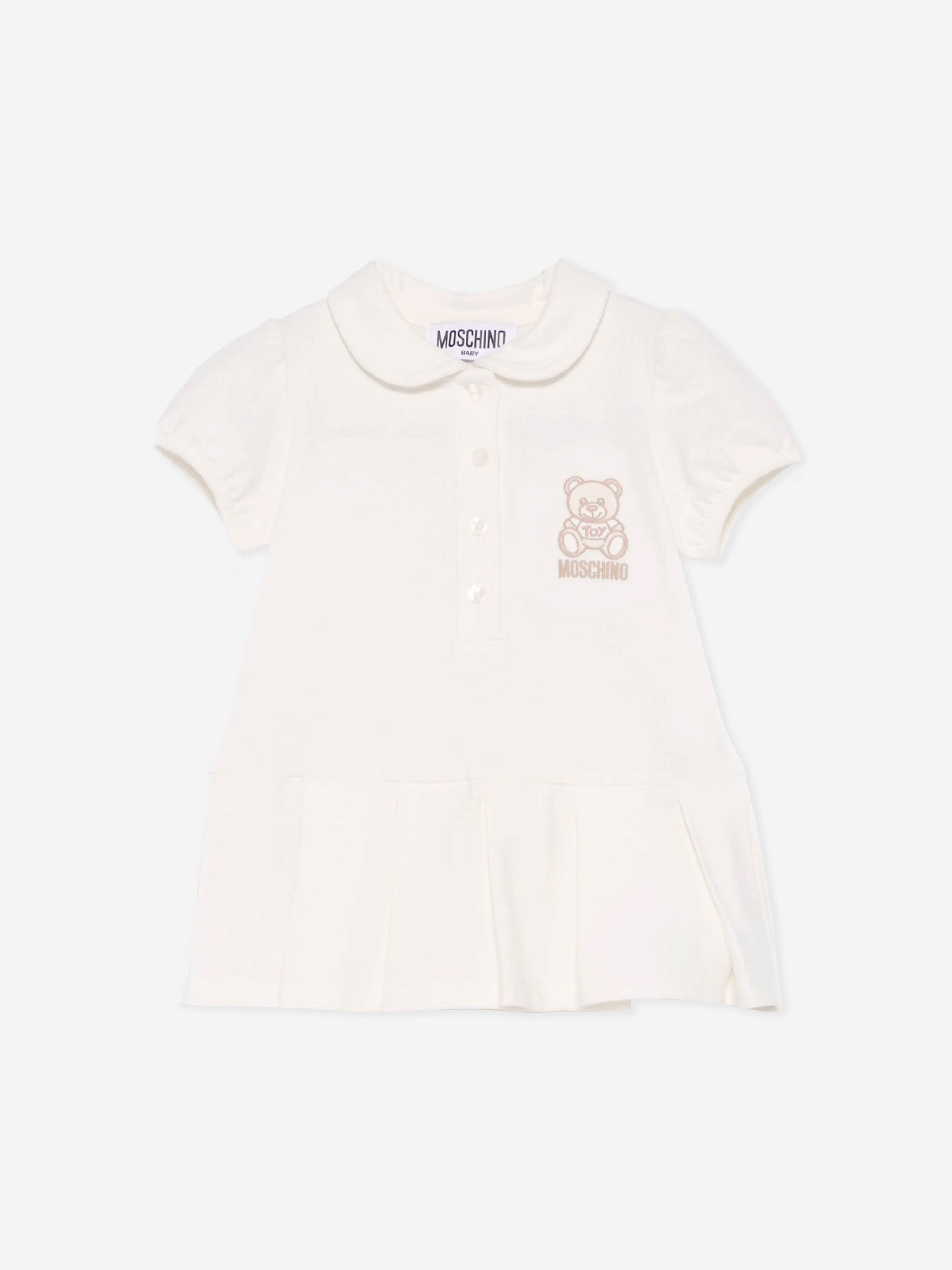 Adorable Ivory Baby Girls Dress and Knickers Set - Soft Cotton Outfit for Newborns, Infants & Toddlers - Perfect for Photoshoots, Birthday Parties & Special Occasions