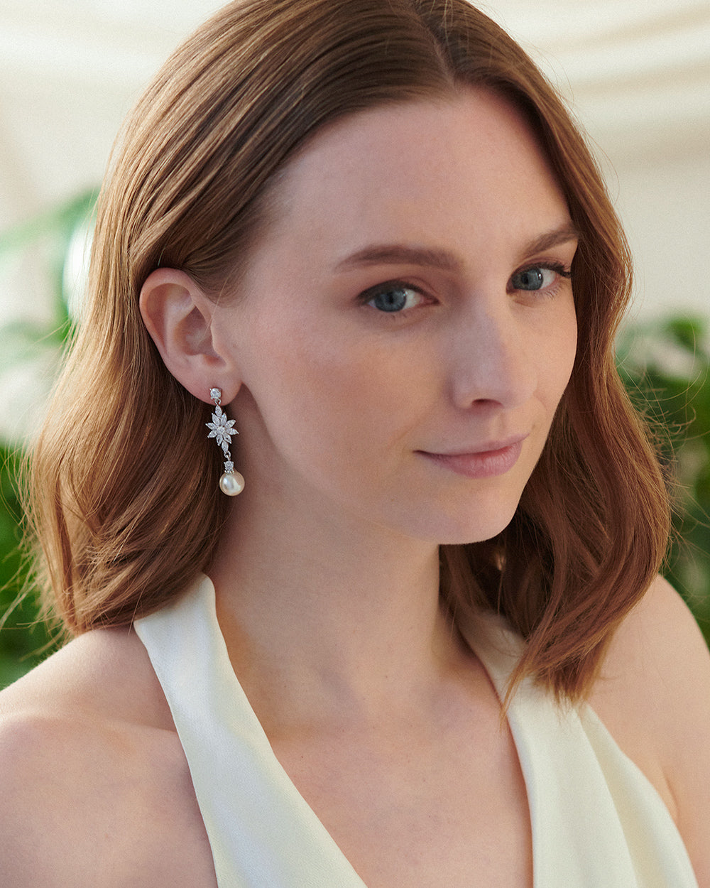 Elegant Amina Pearl Earrings for Women - 14K Gold Plated Freshwater Pearl Studs | Perfect for Weddings, Parties & Everyday Wear