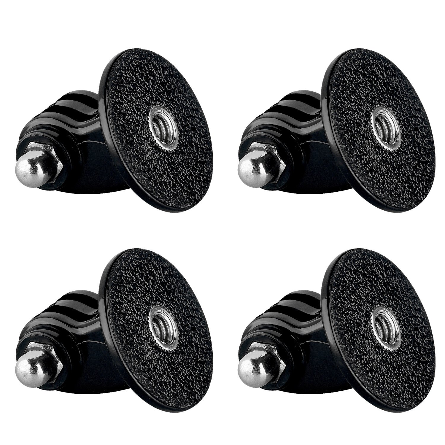 Sametop Universal Tripod Mount Adapter for GoPro Hero 13-1, Session, Fusion, Max & DJI Osmo/Sjcam/Xiaoyi Action Cameras - 4 Pack - Perfect for Vlogging, Travel & Outdoor Adventures