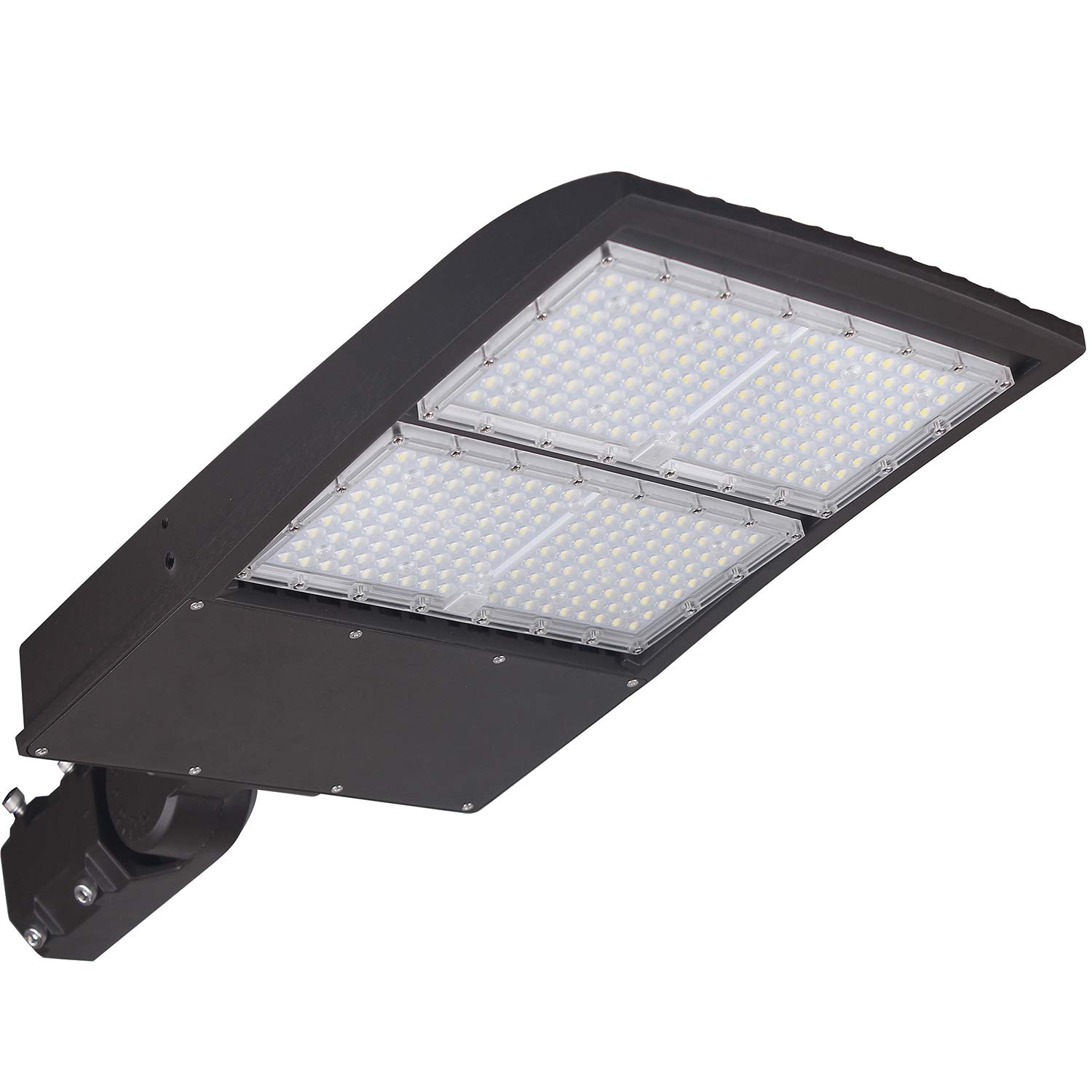 300W LED Parking Lot Lights 4000K Neutral White - DLC Premium UL Certified - 40500lm High Output (700-1000W Equivalent) - 20KV Surge Protector & 1-10V Dimming - Slip Fitter Mount LED Street Lights - Perfect for Commercial Parking Lots, Warehouses, and Outdoor Area Lighting