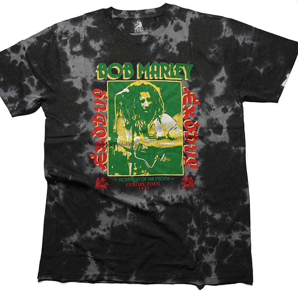 Bob Marley Exodus Tie Dye Unisex T-Shirt - Vintage Reggae Music Band Tee for Men & Women - Perfect for Concerts, Festivals and Casual Wear