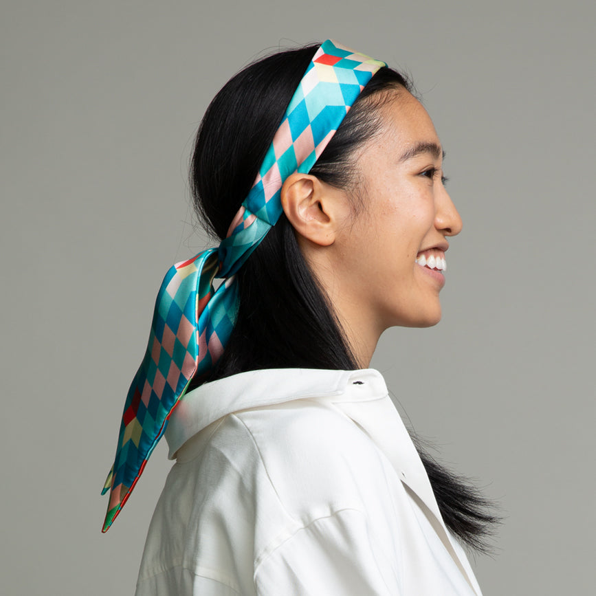 Samira Satin Headband for Women - Soft & Stretchy Hair Accessories for Workouts, Yoga, Running & Everyday Style