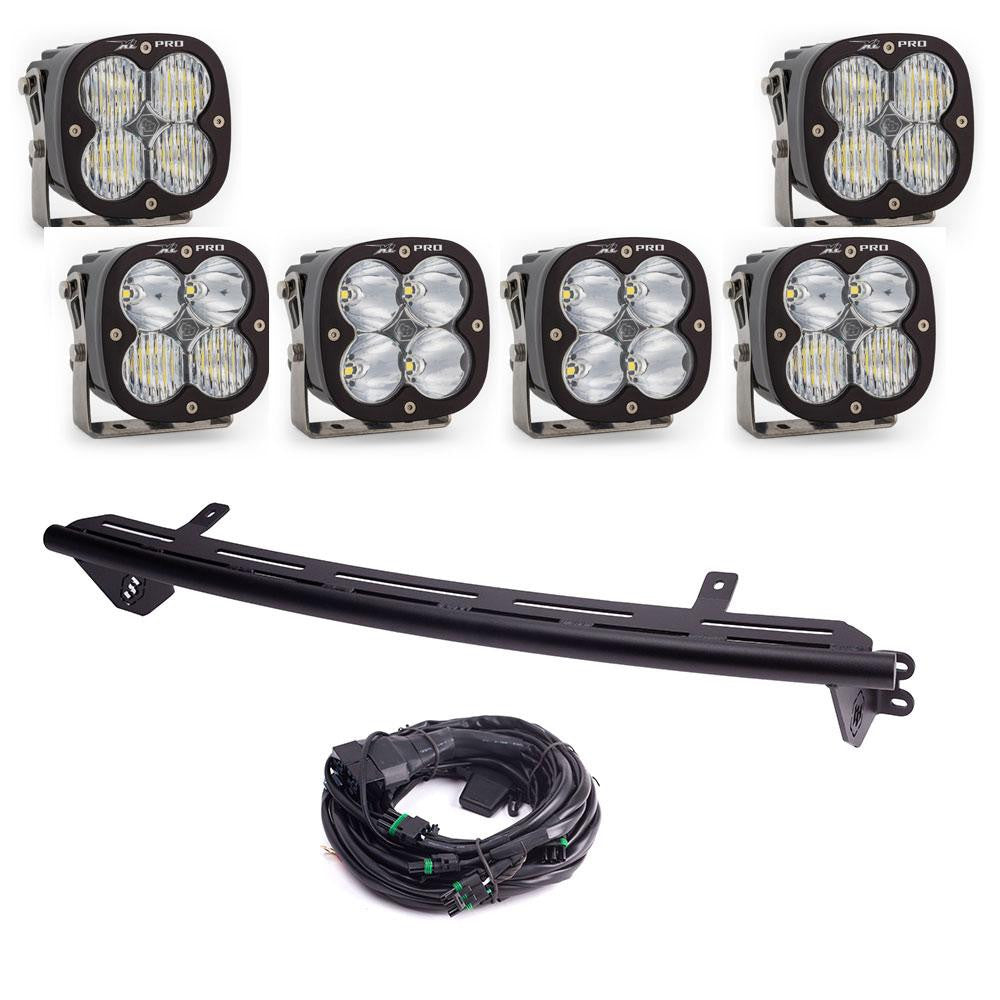 2023-2024 Ford F250 F350 Bull Bar with LED Light Kit - Heavy Duty Off-Road Grille Guard for Truck Protection & Adventure Driving