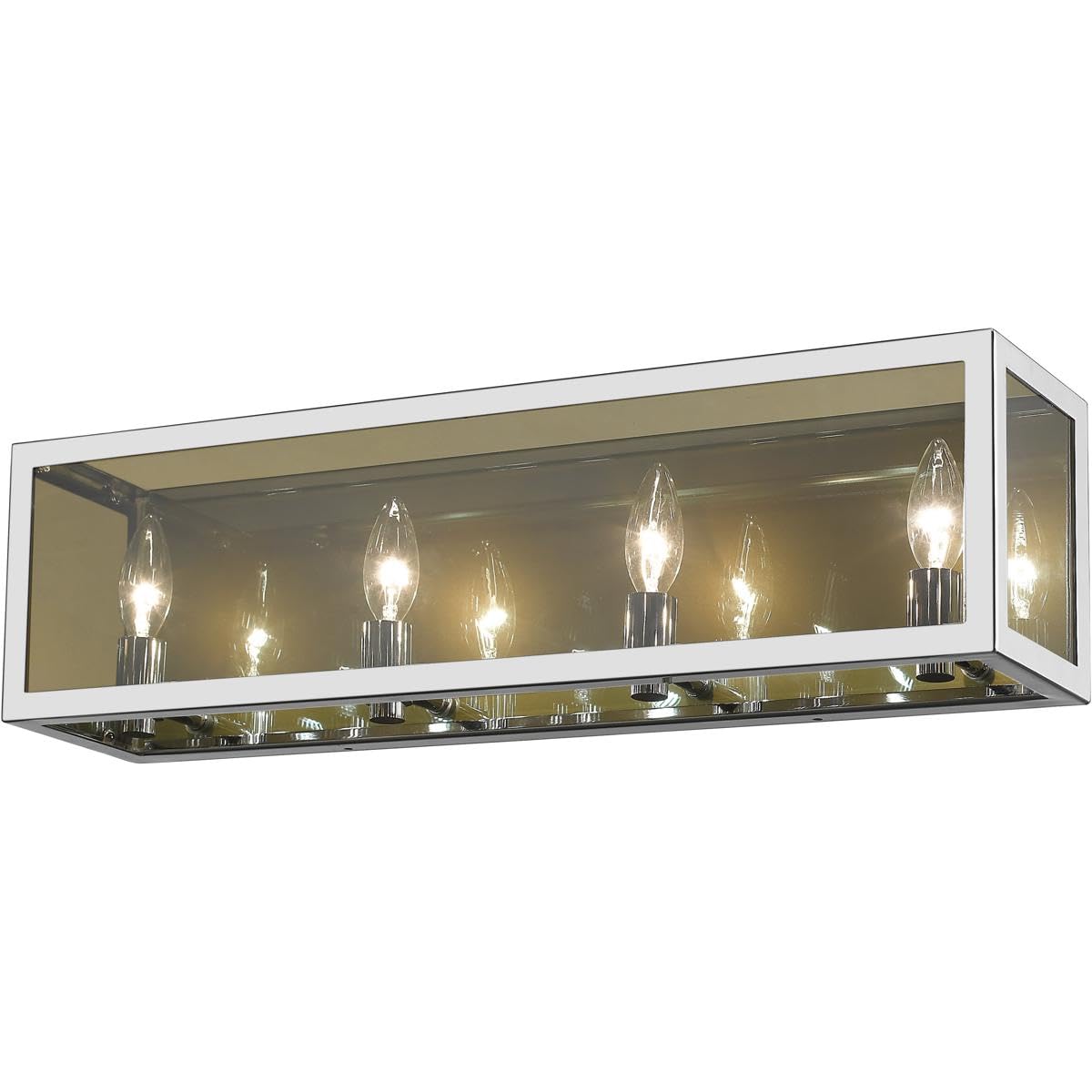 Z-Lite 4-Light Bathroom Vanity Light Fixture in Chrome Finish - Perfect for Modern Bathrooms, Powder Rooms & Dressing Areas