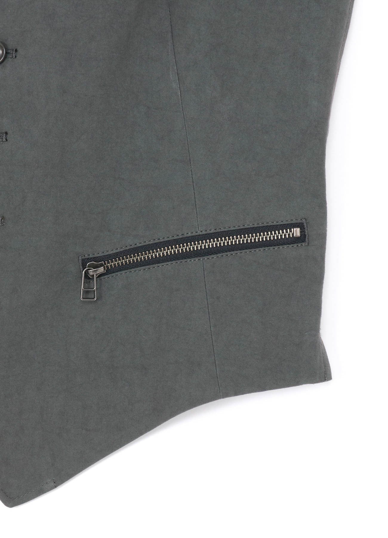 COTTON ZAZA CROSS WA ZIPPER POCKET VEST - Men's Casual Streetwear Jacket for Outdoor Activities & Urban Fashion