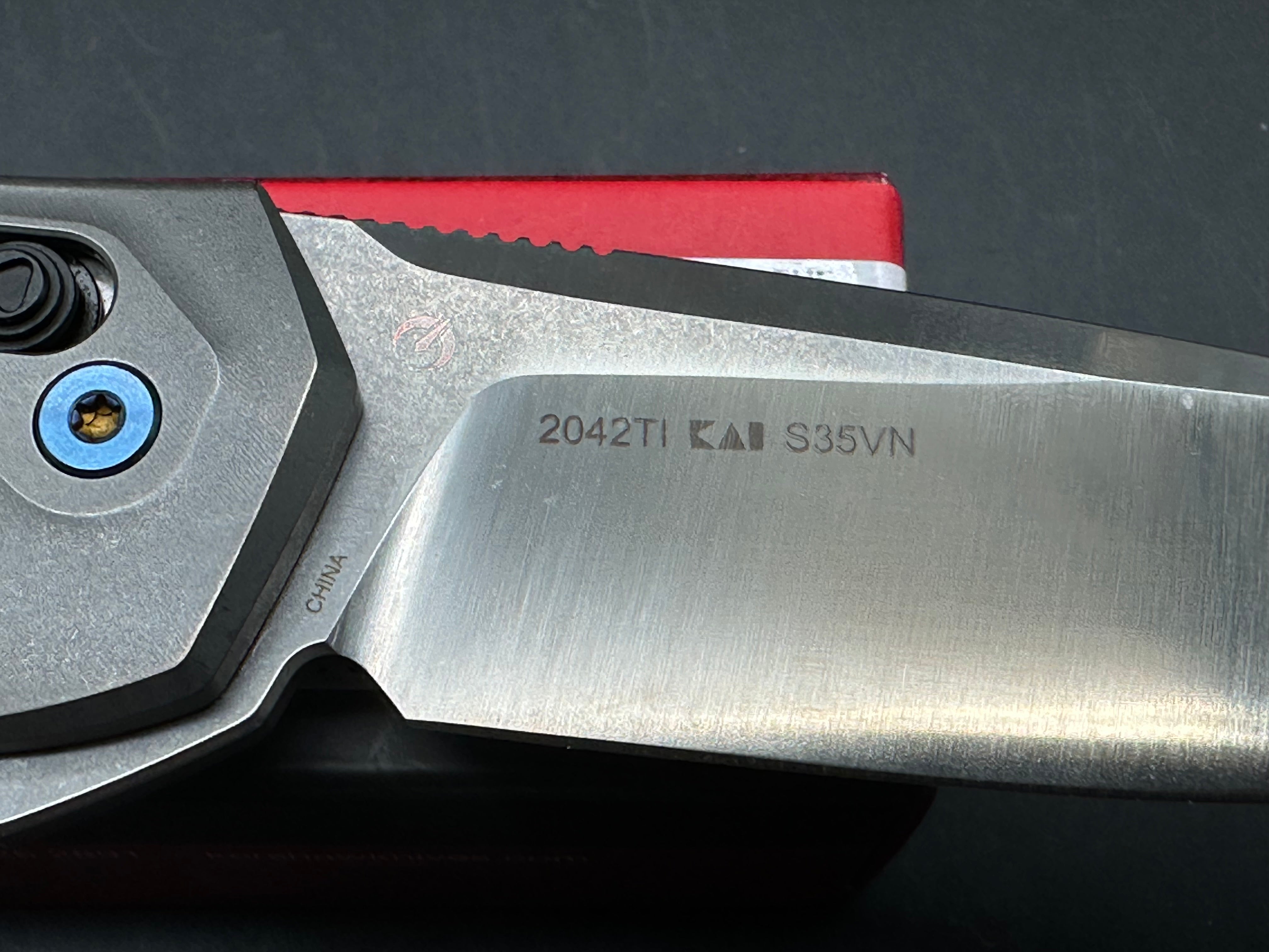 Kershaw COVALENT Titanium Folding Knife with S35VN Steel Blade - EDC, Camping, Hiking & Outdoor Survival Gear