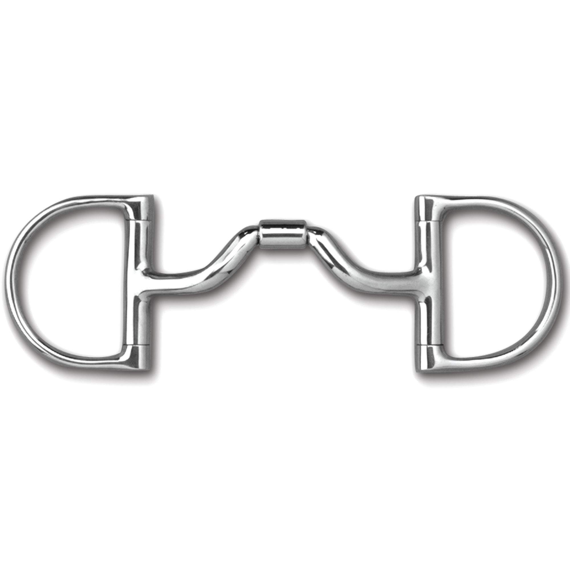 Myler 33 English Dee Bit Without Hooks - Comfort Horse Bit for Dressage & Trail Riding - Gentle Training Bit for English Equestrian Sports