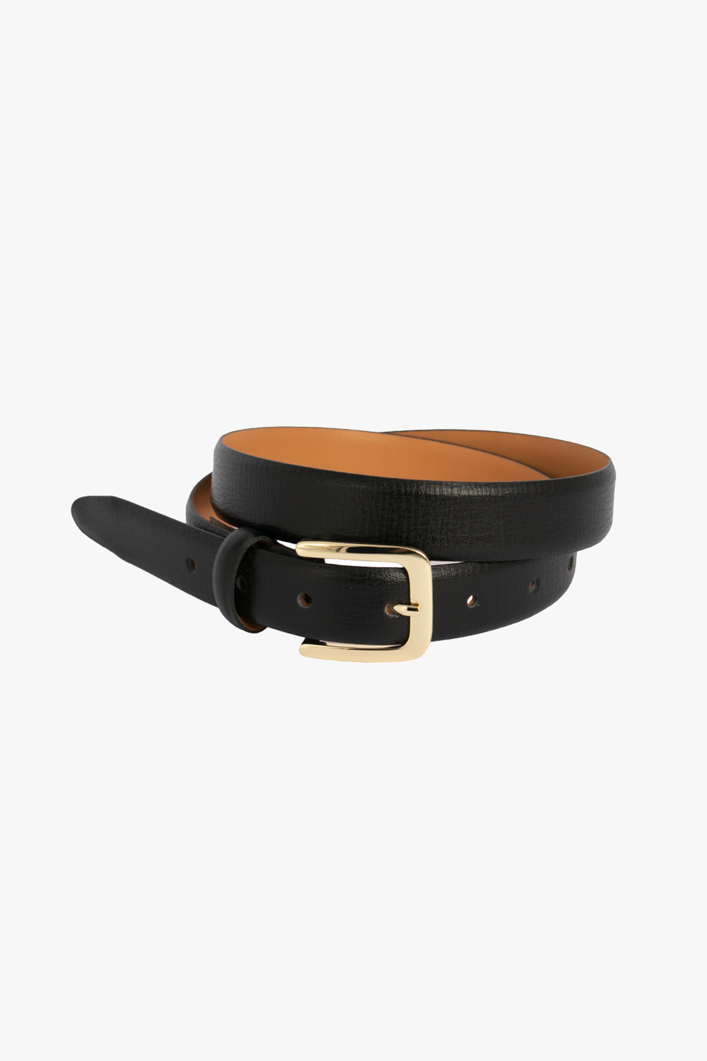 Premium Bliss Black Genuine Leather Belt with Gold Buckle - Classic Dress & Casual Wear for Men & Women | Perfect for Office, Date Night & Formal Events