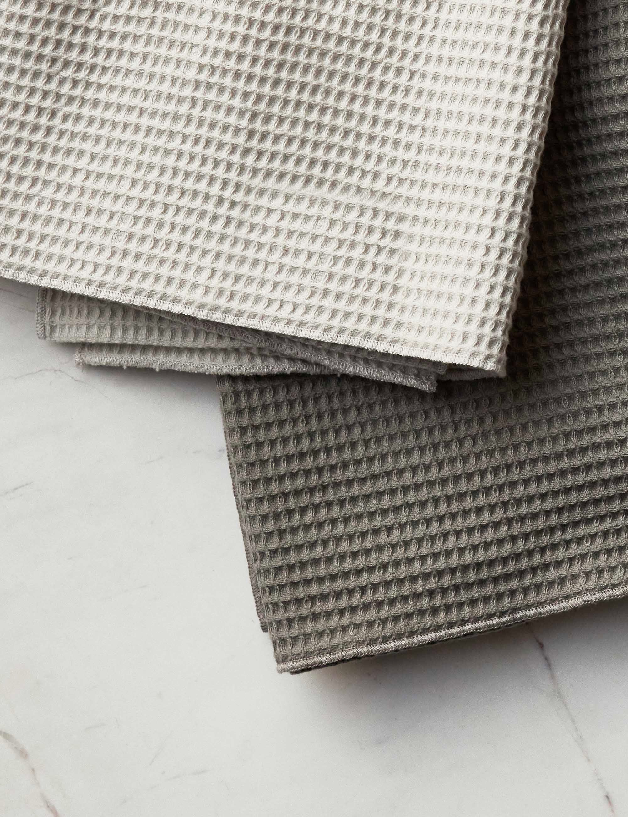 Premium Waffle Weave Kitchen Towels Set of 2 - Super Absorbent & Quick-Drying Dish Towels for Kitchen, Bathroom & Cleaning - Soft Cotton Towels by Hawkins New York - Perfect for Cooking, Dish Drying & Home Decor