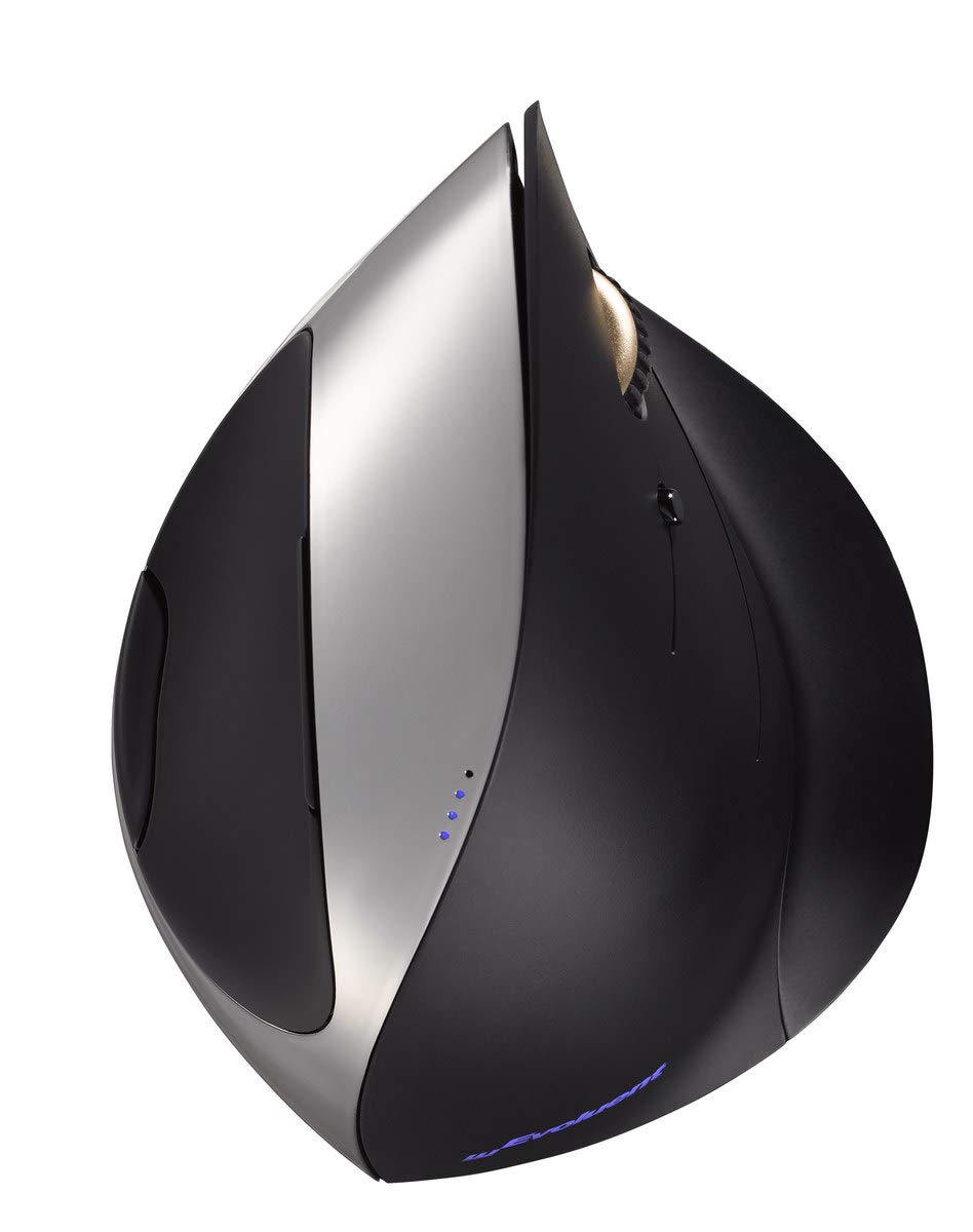 Evoluent VMCR VerticalMouse C - Right-Handed Ergonomic USB Wired Mouse (Regular Size) for Office Work, Computer Use & Pain Relief