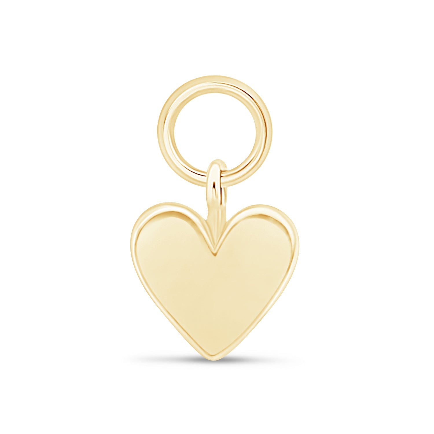 14k Yellow Gold Hoop Earrings with Heart Charm - Elegant & Dainty Jewelry for Women, Perfect for Valentine's Day Gifts, Anniversary or Everyday Wear