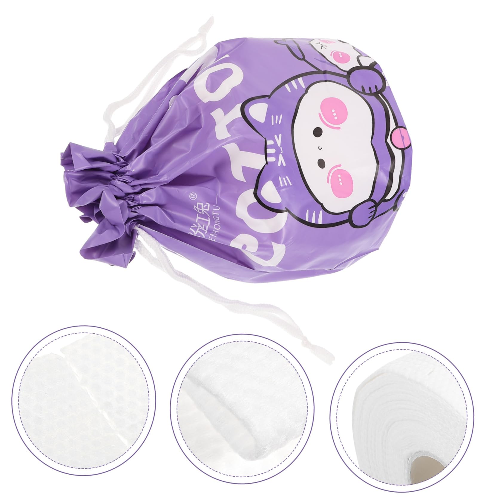 Soft Disposable Face Towels for Travel & Makeup Removal - 1 Roll Cotton Facial Wipes, Gentle Washcloths for Adults - Perfect for Skincare Routine, Gym, Camping & On-the-Go Cleansing