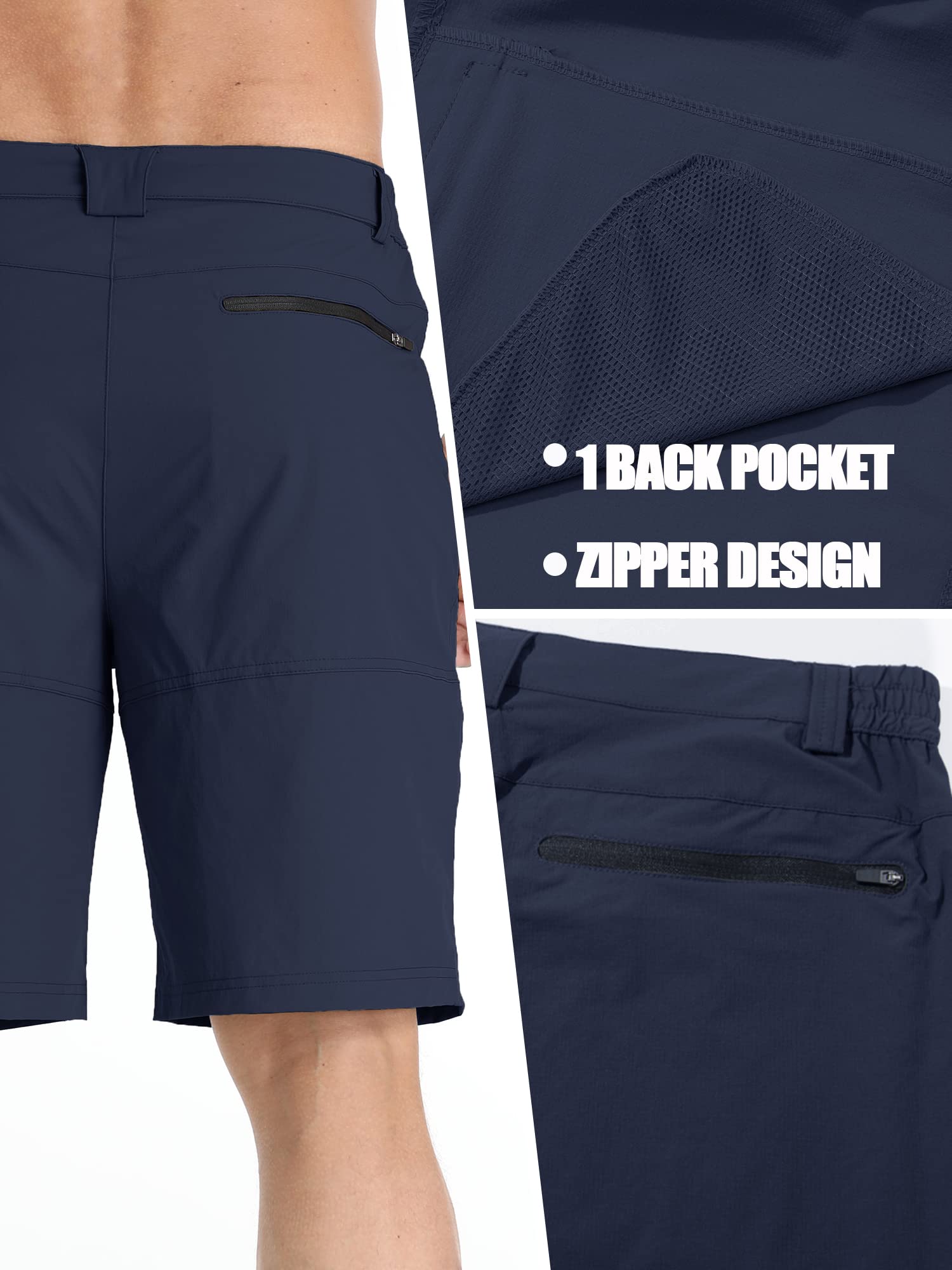 TACVASEN Men's Quick Dry Cargo Shorts - Lightweight Summer Outdoor Hiking & Work Shorts for Active Lifestyles - No Belt Included | Perfect for Camping, Travel & Casual Wear