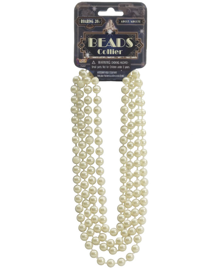 20s Pearl Bead Necklace for Women - Vintage Style Pearl Jewelry - Perfect for Weddings, Parties & Evening Events