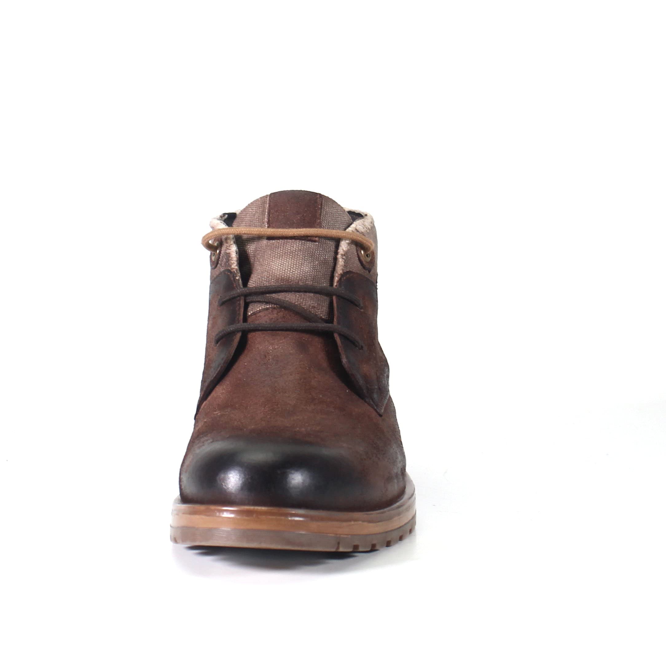Men's York Town Genuine Leather Distressed Cushioned Chukka Boots - Comfortable Testosterone Shoes for Casual Wear & Outdoor Activities