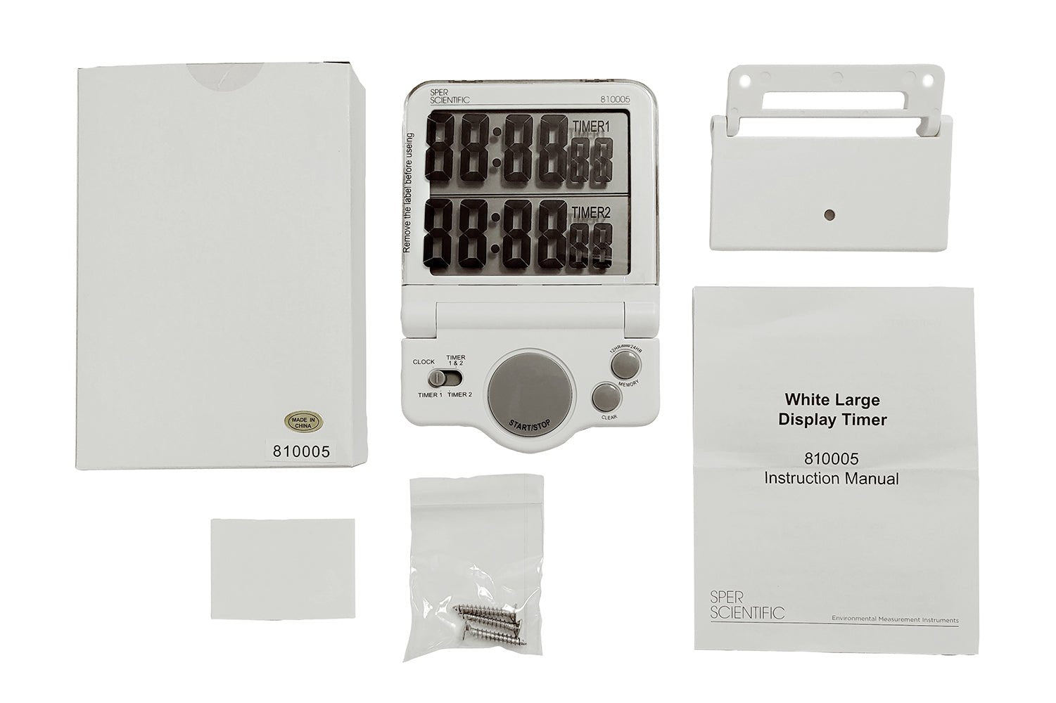 Large Digital Timer with Big LCD Screen - Countdown & Stopwatch for Kitchen, Gym, Classroom, and Office Use