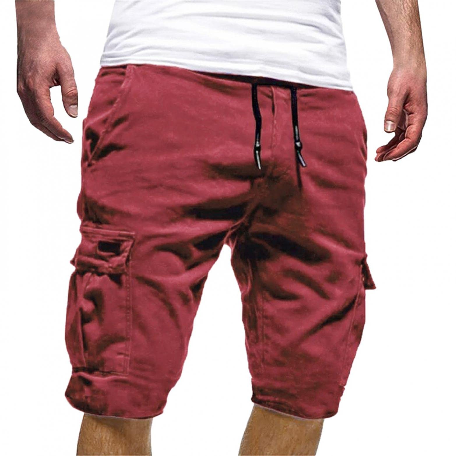 Men's Casual Cotton Sweat Shorts with Pockets - Comfortable Lounge Shorts for Home, Gym & Outdoor Activities
