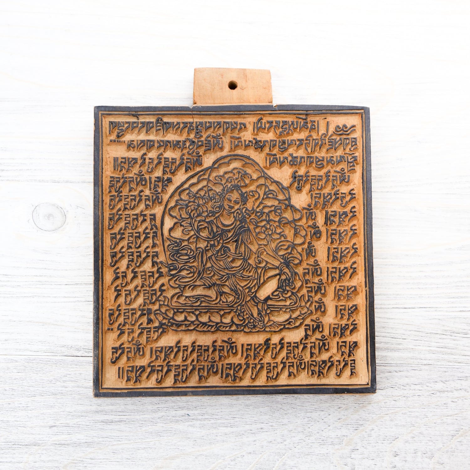 Hand Carved Himalayan Wood Printing Blocks for Fabric & Paper - Eco-Friendly DIY Stamps for Crafts, Scrapbooking & Home Decor