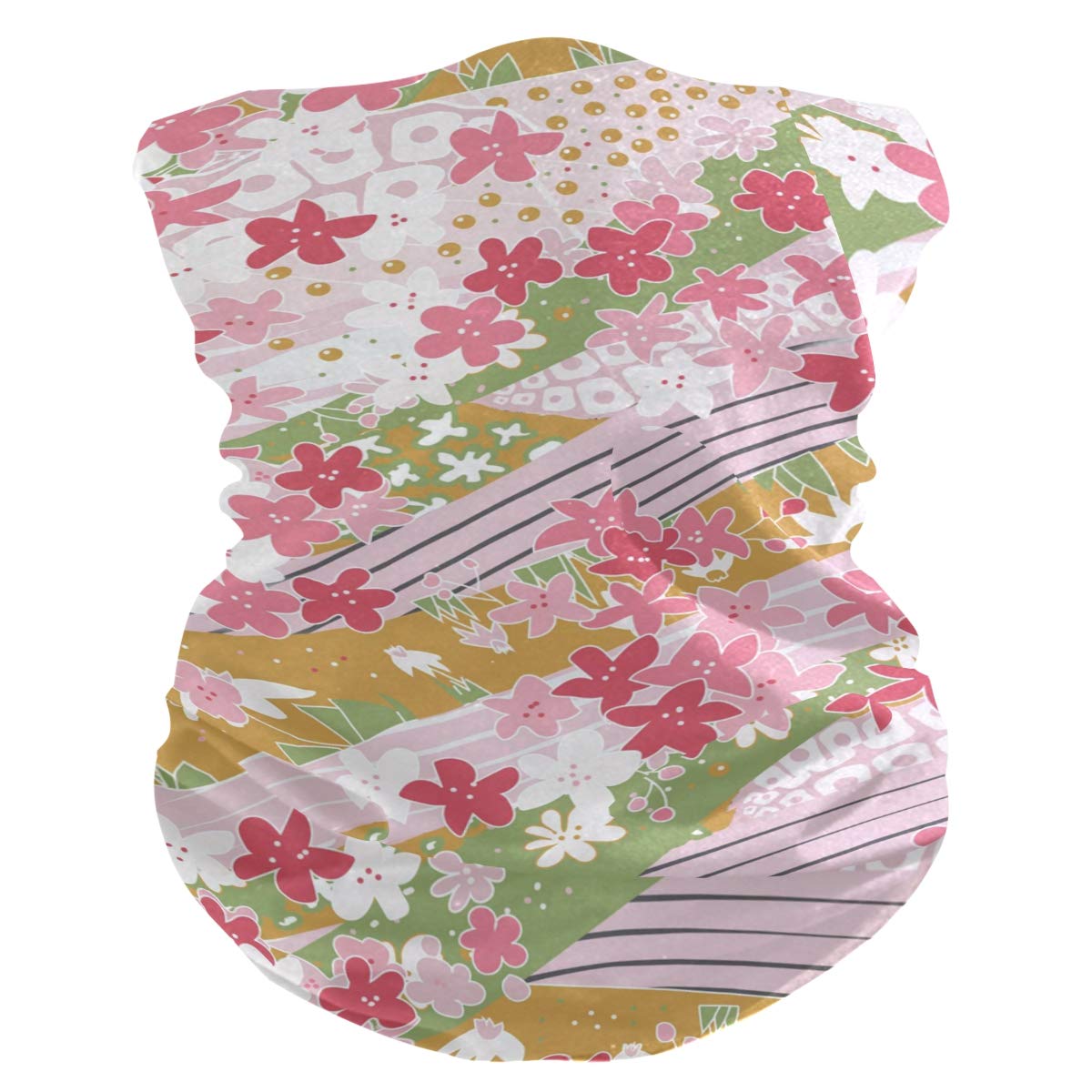 Pink Floral Cherry Blossom Pattern Face Mask Balaclava - Bandana Neck Gaiter for Men & Women - Outdoor Cycling, Hiking, Running & Winter Sports Protection