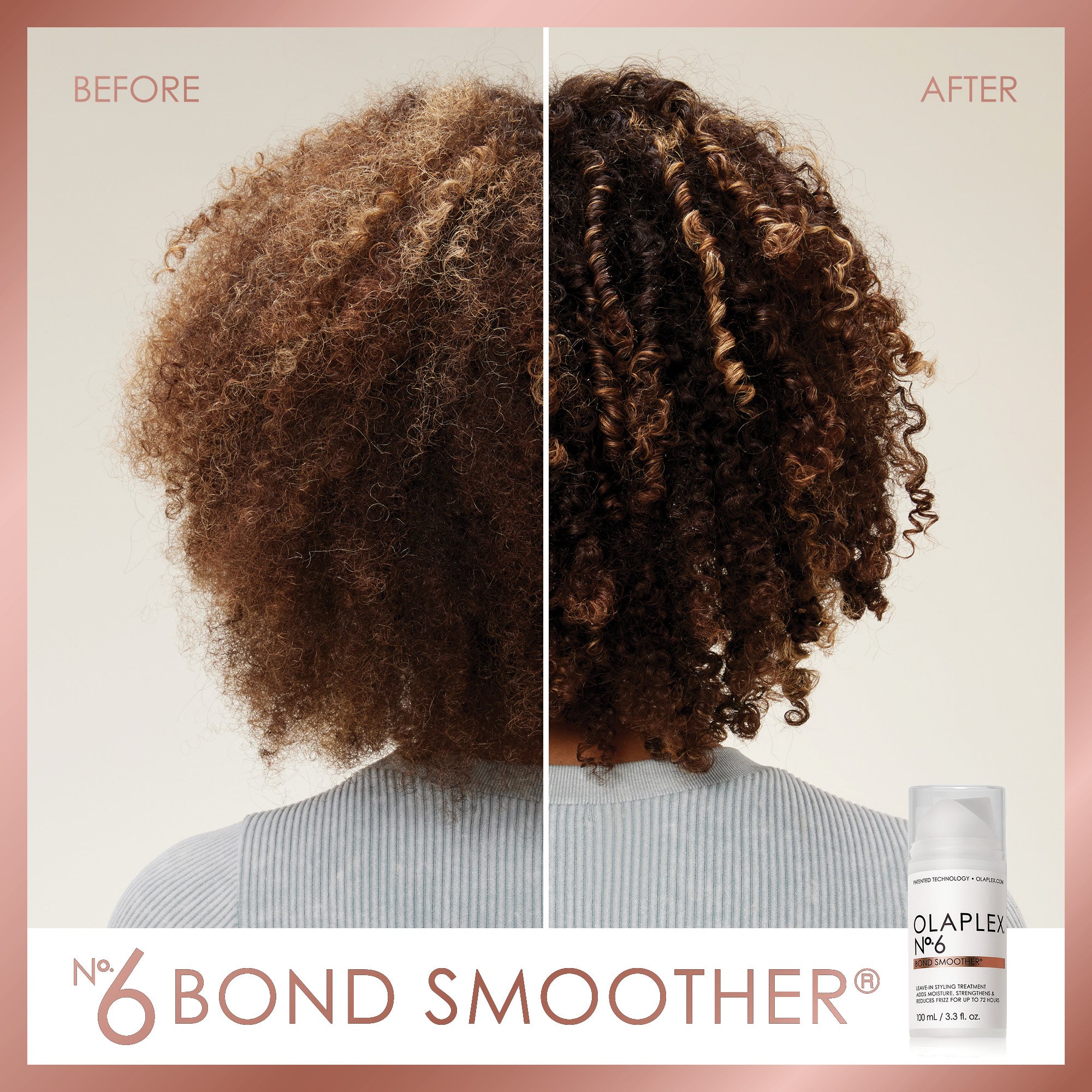 Olaplex No. 6 Bond Smoother - Repairing Leave-In Cream for Damaged Hair | Frizz Control & Heat Protection | Perfect for Daily Styling & Salon Treatments