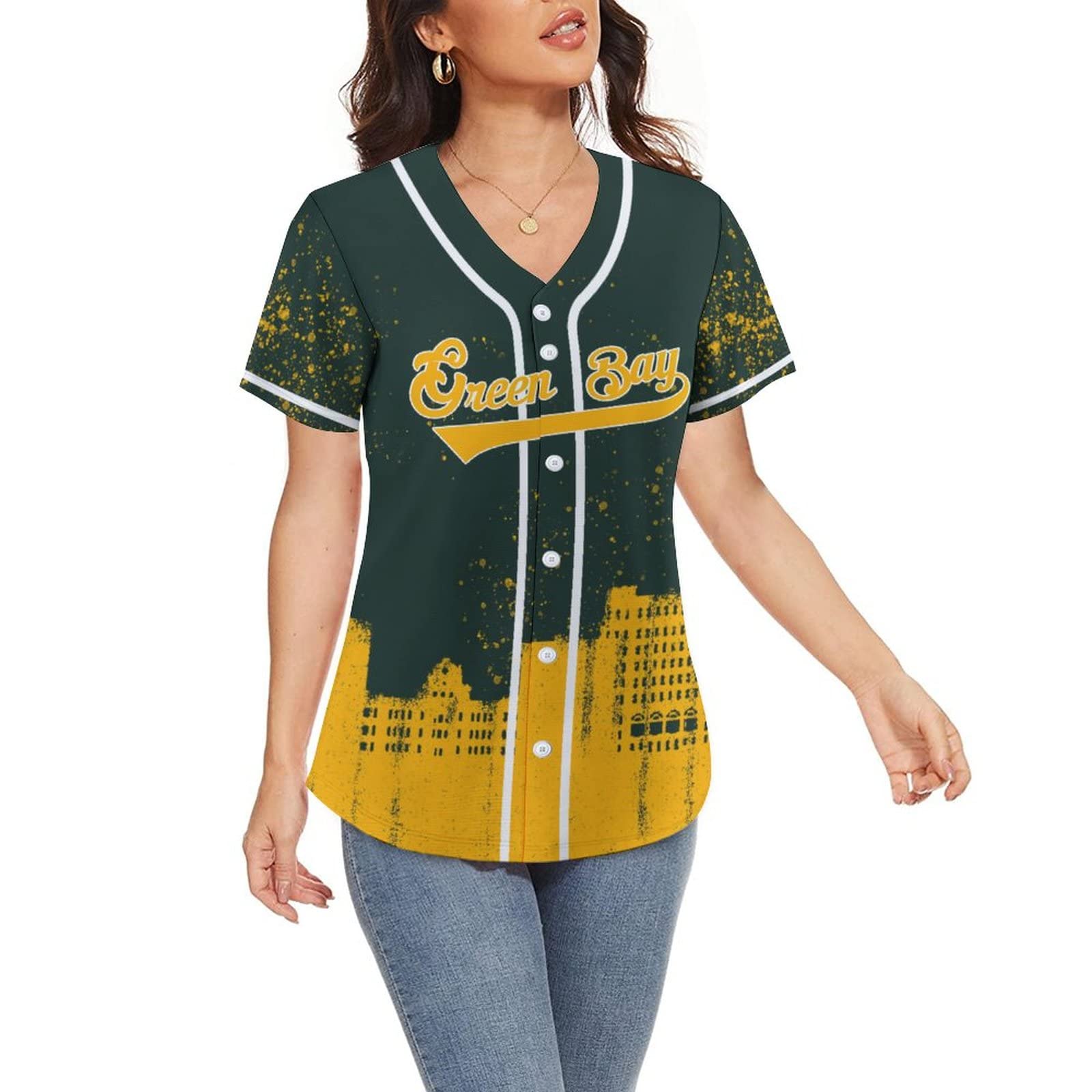 Custom Personalized Football City Silhouette Baseball Jersey for Women - Mom Gift with Name & Number - Graffiti Style T-Shirt (Sizes S-4XL) - Perfect for Game Day, Fan Apparel & Mother's Day Presents