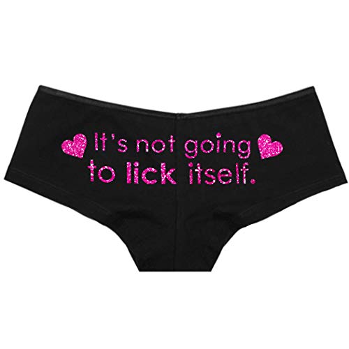 Cheeky - Black (Limited Edition - Lick Itself Hearts - Pink Sparkle)