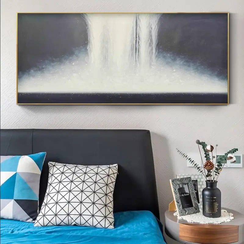 Abstract Painting #AB 007 - Modern Wall Art for Living Room, Bedroom & Office Decor - Handmade Canvas Artwork