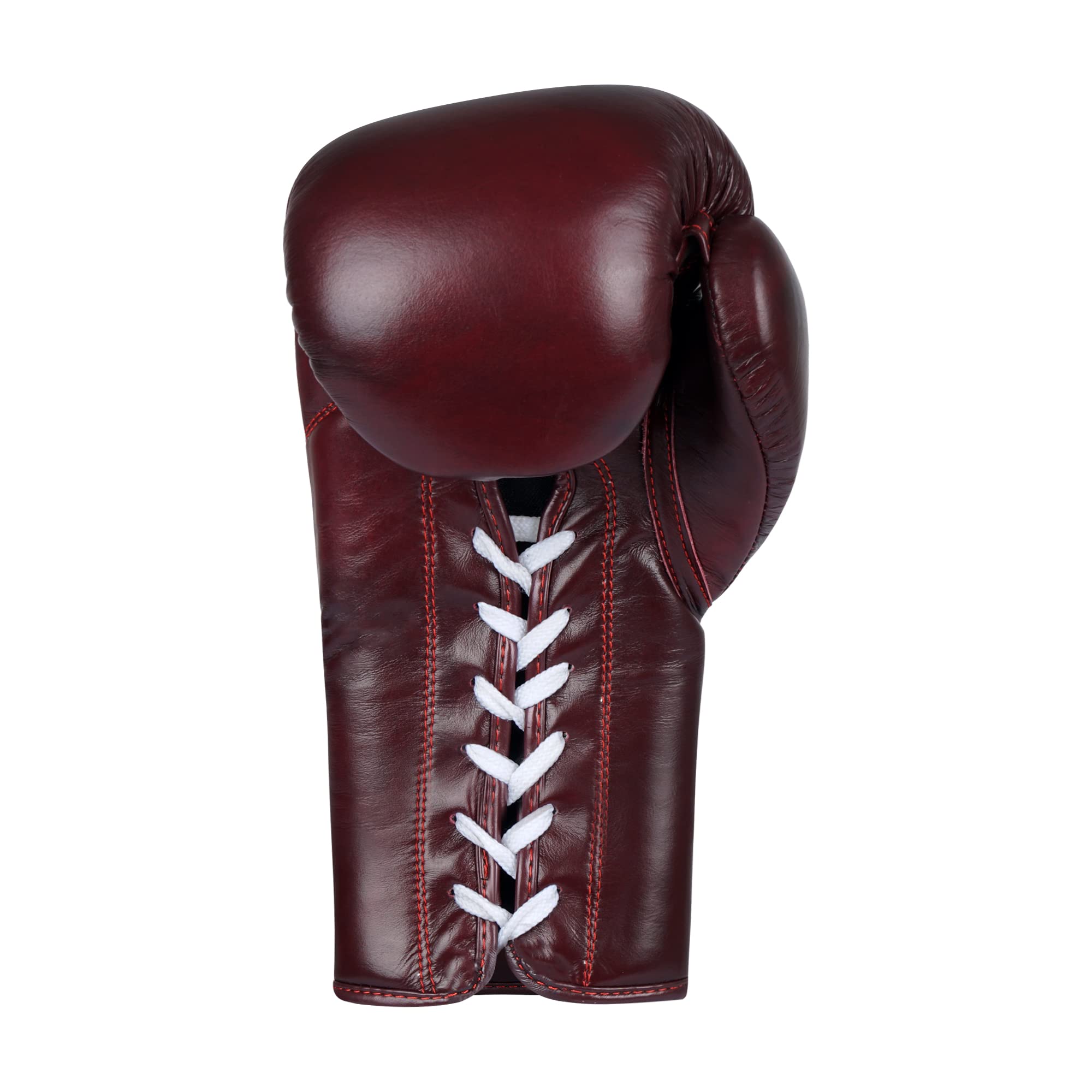 Vali Lancer Professional Leather Lace-Up Boxing & MMA Gloves for Sparring & Training - Premium Fight Gear for Competitive Athletes