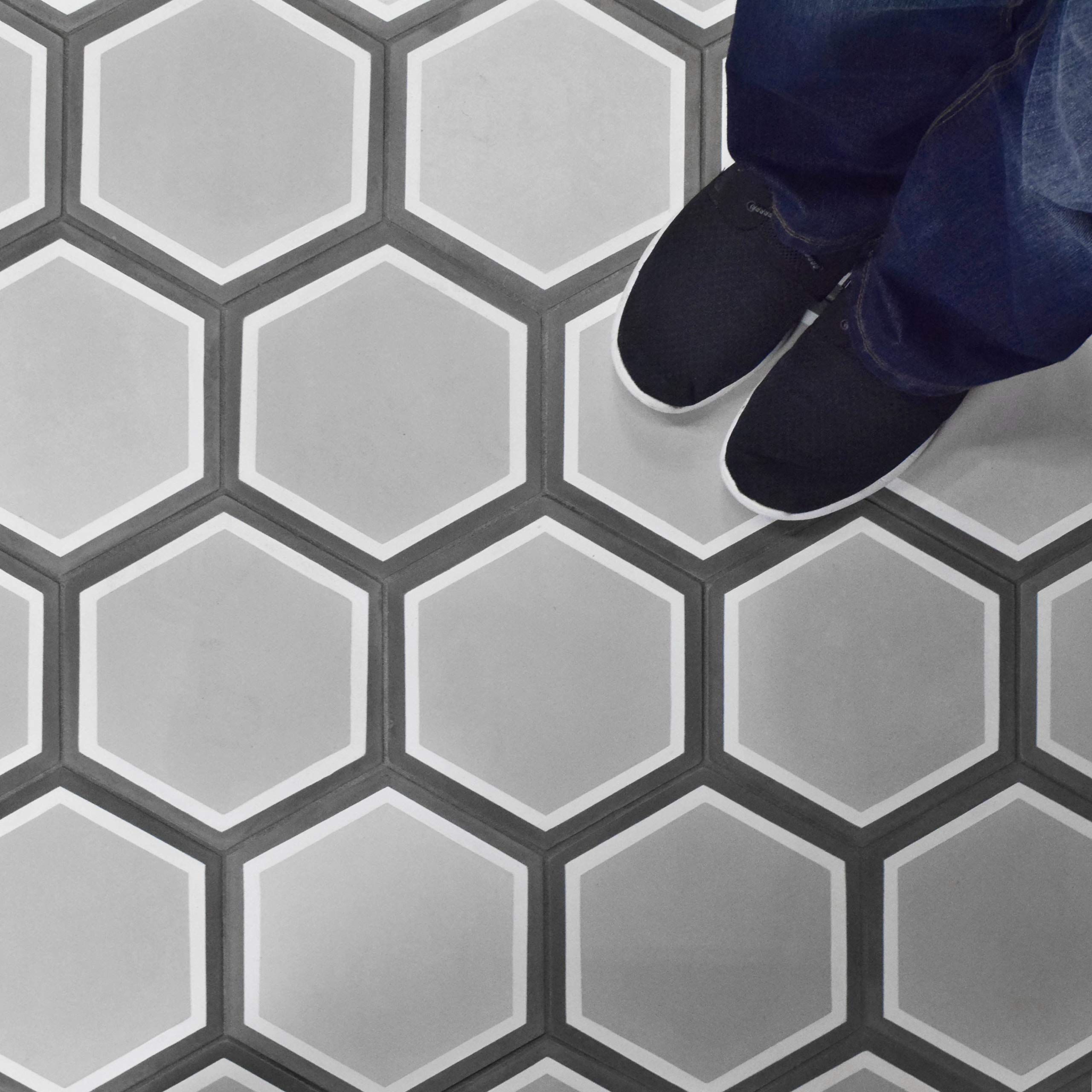 Merola Tile Cemento Hex Holland Channel 7-7/8
