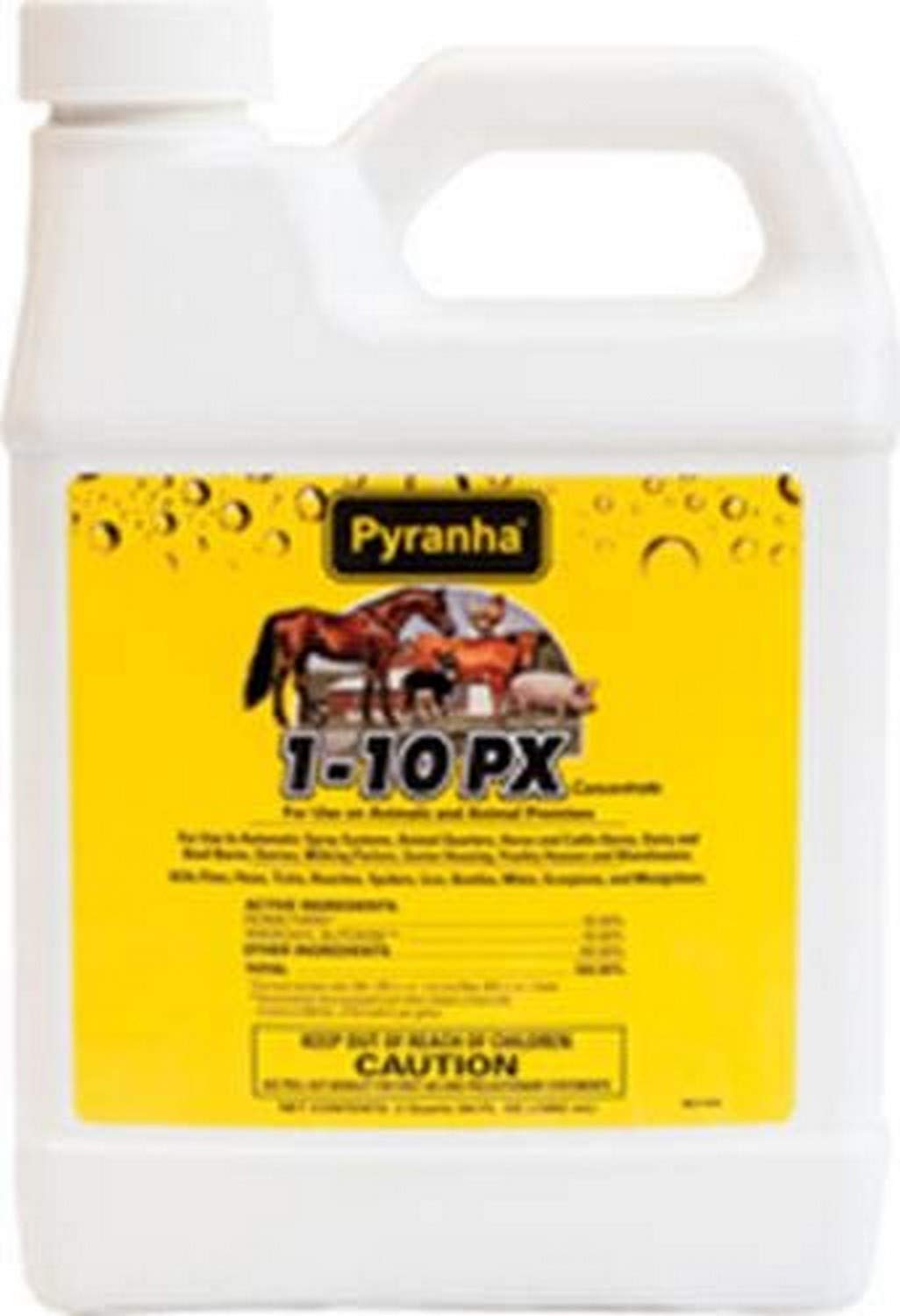 Pyranha Stock Guard Fly Spray Concentrate 64 oz - Horse & Livestock Insect Repellent for Stable, Barn & Pasture Protection