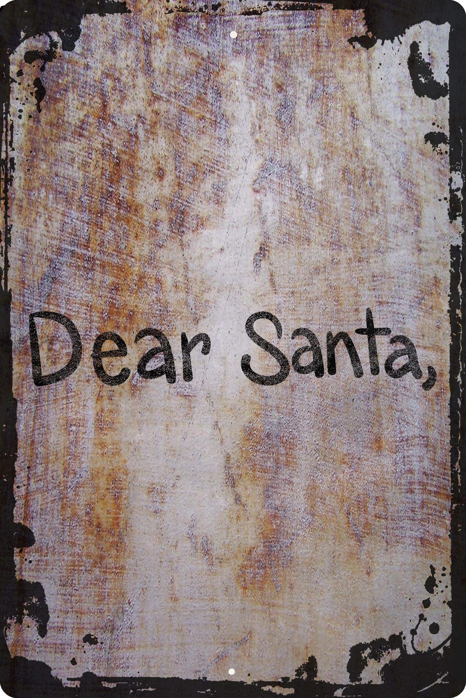 Funny Dear Santa Christmas Wall Sign - Naughty or Nice Holiday Decorative Art for Kids Gifts & Home Decor | Perfect for Living Room, Nursery & Christmas Party Decorations