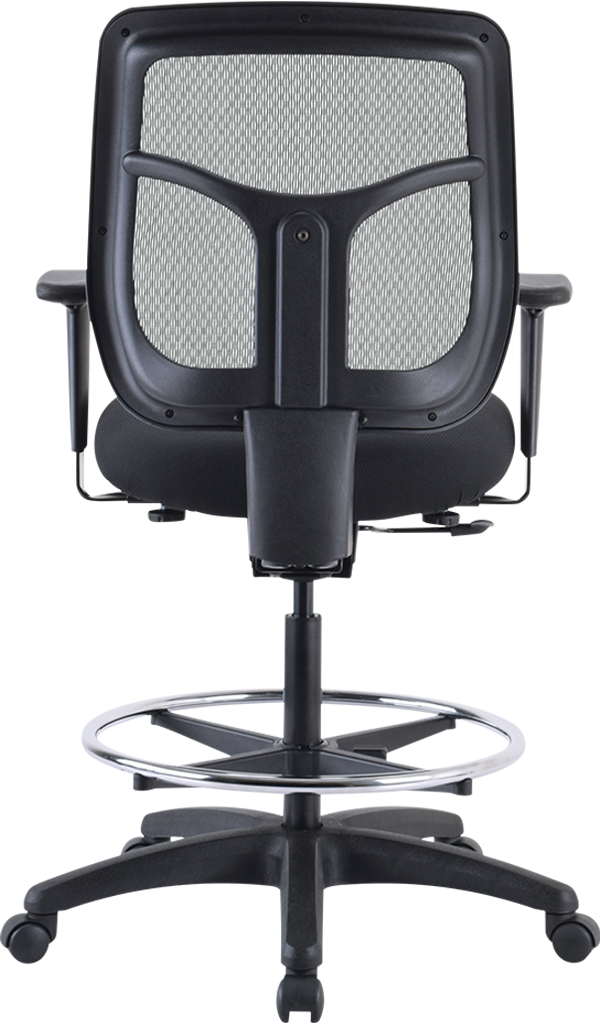 Eurotech Apollo Black Mesh Drafting Chair DFT9800 - Adjustable Height Ergonomic Office Chair for Architects, Designers & Artists - Perfect for Drafting Tables, Home Office & Studio Workspaces