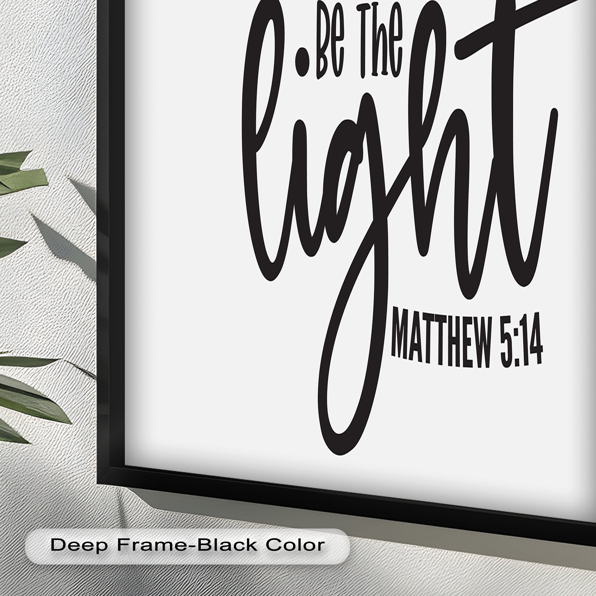 Be The Light - Matthew 5:14 Bible Verse Oil Painting - Christian Home Decor & Gift for Religious Inspiration