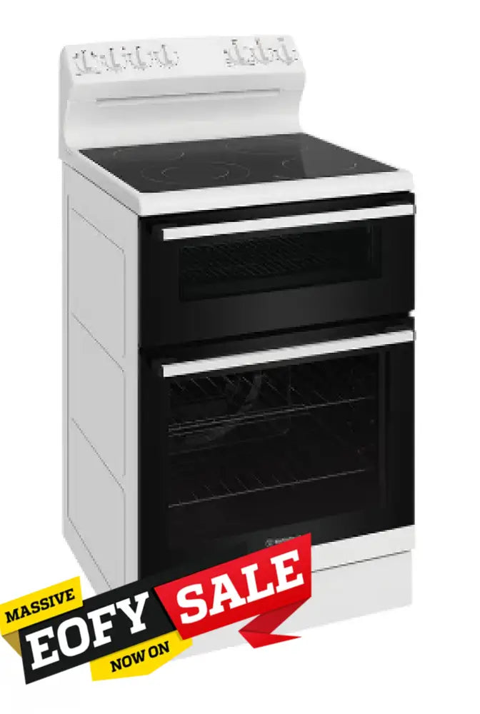 Westinghouse WLE642WC 60cm Electric Freestanding Cooker - Stainless Steel Oven & Stove for Modern Kitchens | Perfect for Baking, Roasting & Everyday Cooking