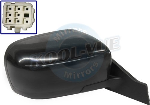 Kool-Vue MA50ER Heated Power Passenger Side Mirror Assembly - Replacement for Cars, Trucks & SUVs - Defrost & Anti-Glare Function - Perfect for Winter Driving & Nighttime Safety