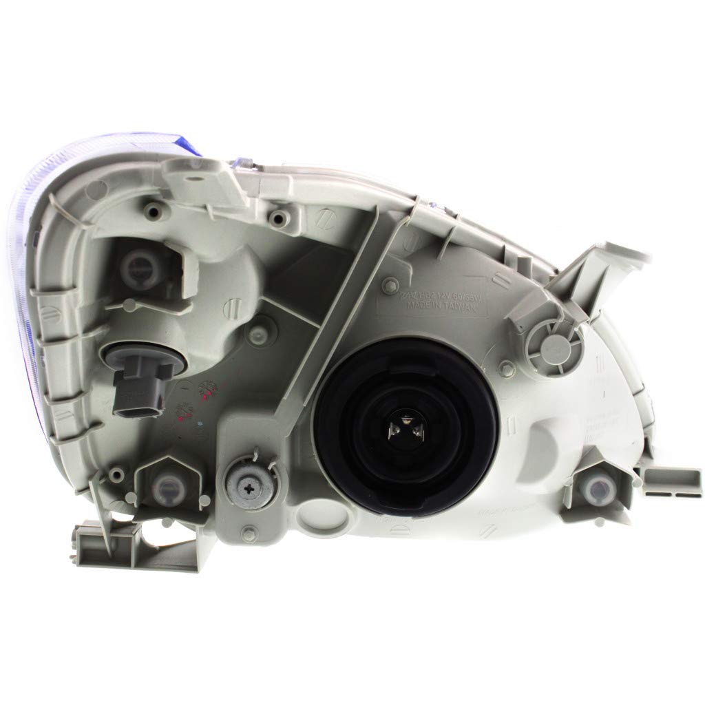 Toyota Echo Coupe/Sedan 2003-2005 Driver Side Headlight Assembly - TO2518102 | 81170-52300 | Replacement for Dim or Broken Headlights | Perfect for Night Driving and Road Safety