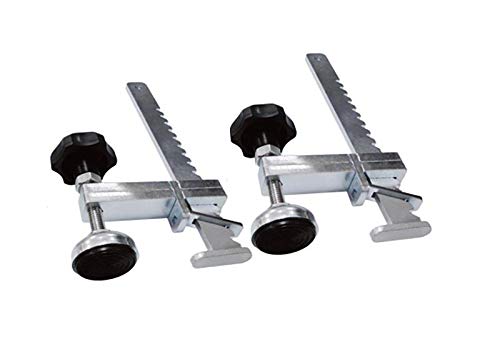Pearl Abrasive VX5FC Quick Adjust Rail Clamps (2 Pairs) - Heavy Duty Clamping Tool for Woodworking, Metalworking & DIY Projects | Secure Workpieces on Saw Horses, Workbenches & More