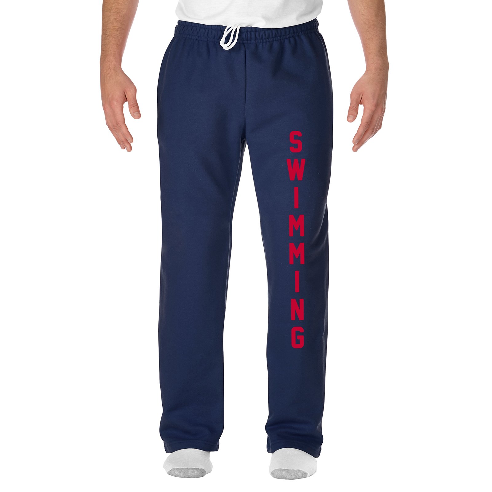 Unisex Open-Bottom Sweatpants for Swimming & Varsity Swim Team - Comfortable Athletic Pants for Training, Competition & Casual Wear
